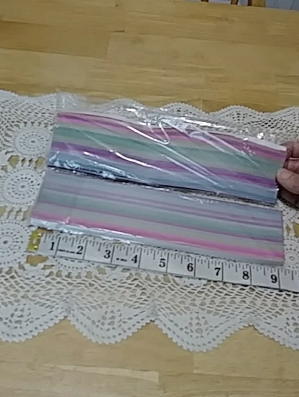 origami / quilling paper strips bundle, glitter colors
